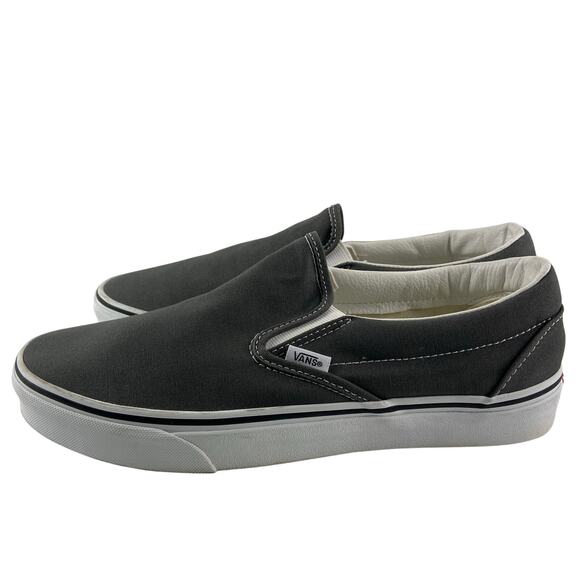 Vans Gray Slip on Canvas Mens Size 10 - Picture 2 of 12